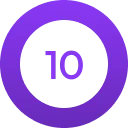 rating icon purple