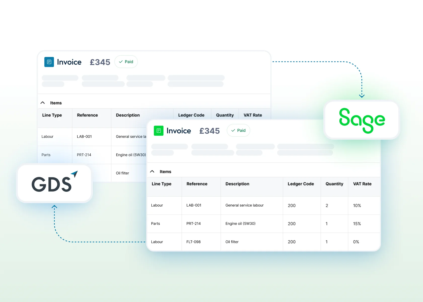 Sage Integration section